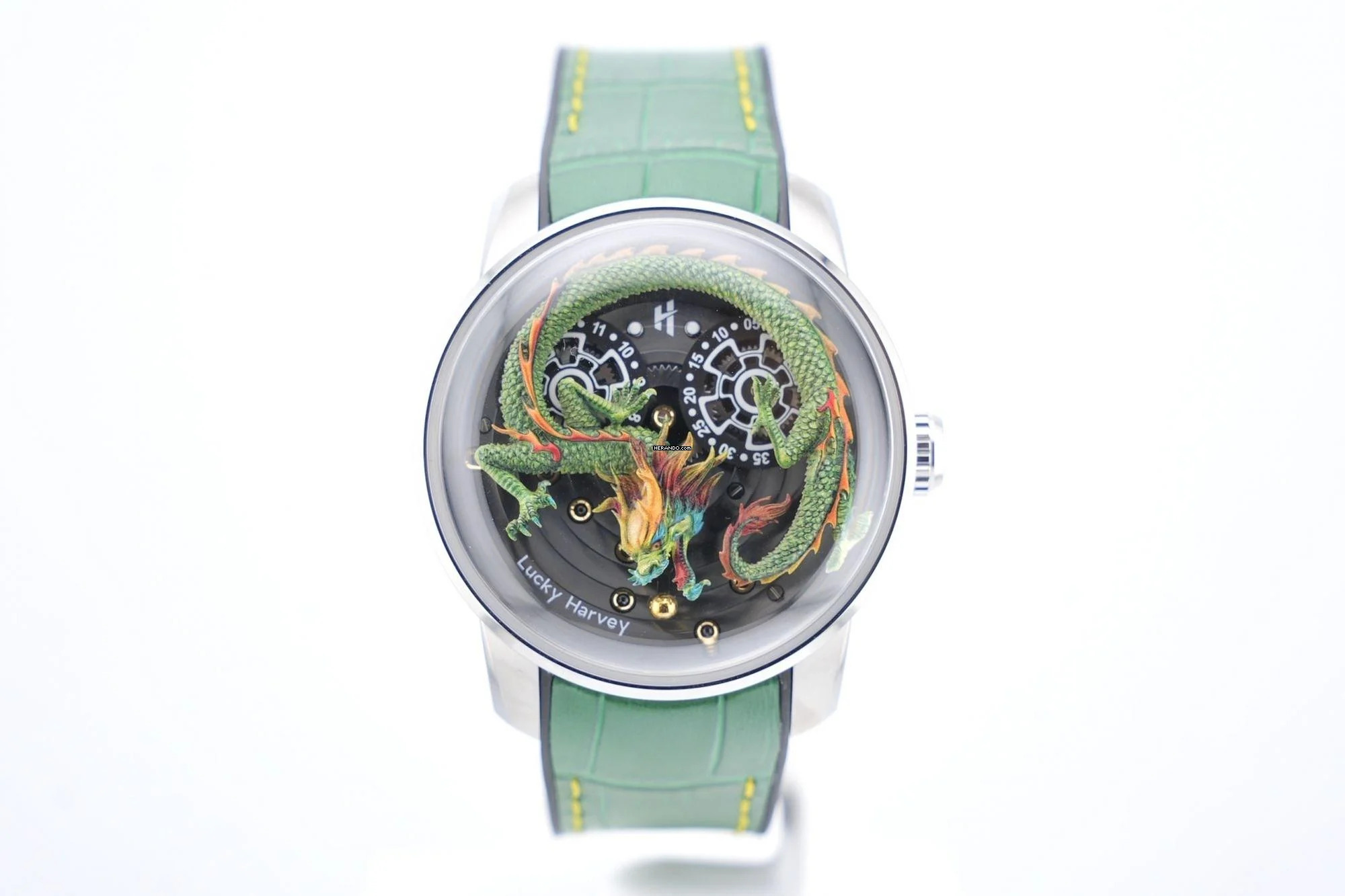 Lucky Harvey Green Dragon - Unworn - Box+Papers - 24 Months Warranty Green Dragon 2025