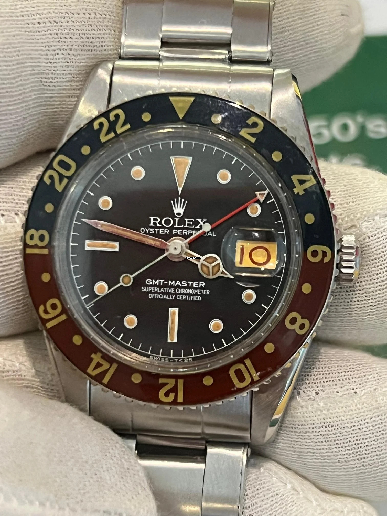 Rolex GMT-Master 6542 GMT-Master Pussy Galore Bakalite aus 1958