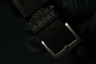 Thumbnail von U-Boat U-65 Ref 3352 44 mm Stahl Kautschuk türkise Zeiger und Ziffern