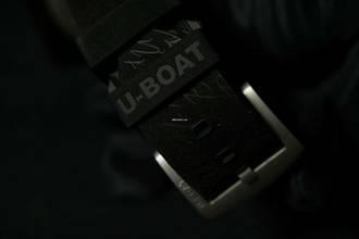 Thumbnail von U-Boat U-65 Ref 3354 44 mm Stahl Kautschuk weiße Ziffern