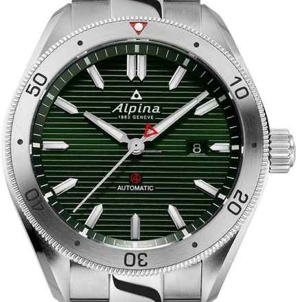  Alpina Alpiner Automatic Zifferblatt grün Stahl Stahl AL-525GR5AQ6B neuwertig 