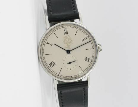  NOMOS Ludwig Glashütte Jubiläumsuhr Ludwig für Siemens 35mm 