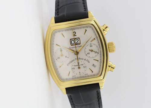  Philippe Du Bois & Fils Grande Date Chronograph 18K Gold Limited Edition </h1> 