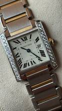 Thumbnail von Cartier Tank Française top condition diamond setting </h1>