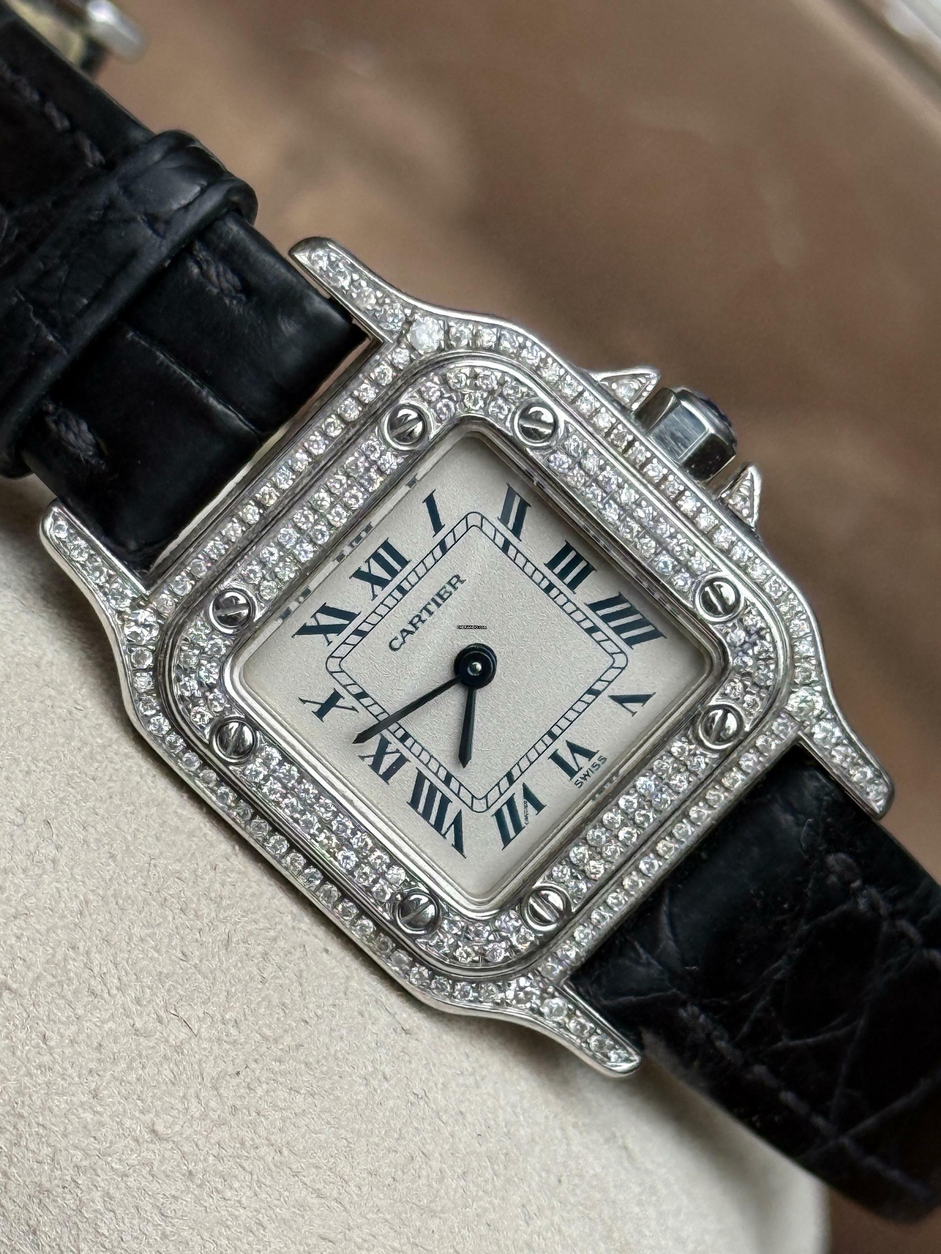 Cartier Santos Galbée full diamonds pavee </h1>