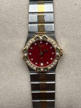 Thumbnail von Chopard St. Moritz 26mm - rare red stella diamond dial box and papers </h1>