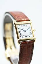 Thumbnail von Cartier Tank Chinoise Ref.8105 Rare Model with orig. Folding clasp in 18kt Gold