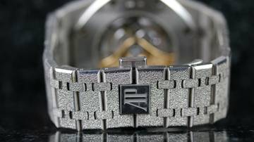 Thumbnail von Audemars Piguet Royal Oak Frosted - Blue Dial - like New - Fullset - 2017