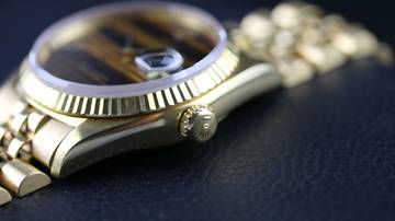 Thumbnail von Rolex Datejust 36 Yellowgold Jubilee 16018 - Tiger Eye - Good Condition - LC100 Papers - 1990