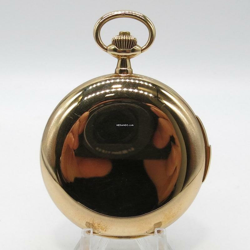 A. Lange & Söhne Goldene Taschenuhr mit Viertelrepetition KAL.43