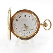 Thumbnail von A. Lange & Söhne Goldene Taschenuhr mit Viertelrepetition KAL.43