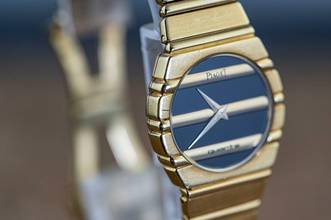 Thumbnail von Piaget Polo very rare Vintage Polo | 761 C 701 D | Onyx dial | Yellowgold </h1>