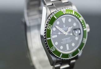 Thumbnail von Rolex Submariner Date Kermit | 16610 | F Serial | Full Set 2004 </h1>