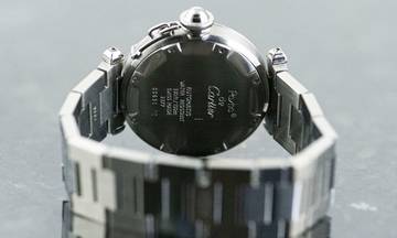 Thumbnail von Cartier Pasha C GMT Meridian | 2377 - W31029M7 | Automatic | Steel | with Box </h1>