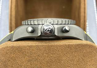 Thumbnail von Breitling Cockpit B50 Night Mission YELLOW RUBBER STRAP with Box & Papers Top condition </h1>