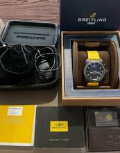 Thumbnail von Breitling Cockpit B50 Night Mission YELLOW RUBBER STRAP with Box & Papers Top condition </h1>