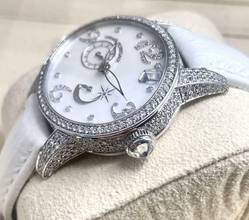 Thumbnail von Girard Perregaux Cat's Eye Whitegold Mop Dial Original Diamond Setting Automatic Top Condition </h1>