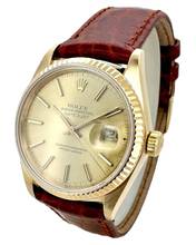 Thumbnail von Rolex Datejust 36 mm 18k Gold Referenz 16018 </h1>