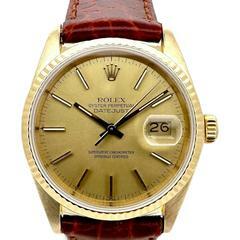 Rolex Datejust 36 mm 18k Gold Referenz 16018 </h1>