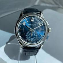 Thumbnail von Patek Philippe Annual Calendar Chronograph blue Dial