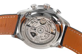 Thumbnail von IWC Portugieser Chronograph Red Dial Stahl Automatik Herrenuhr Ref. IW371616 B&P