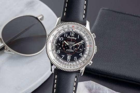  Breitling Montbrillant Navitimer Montbrillant Chronograph Limitiert 18K Weissgold Ref J35330  