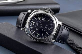 Thumbnail von Panerai Luminor GMT Automatic Edelstahl Herrenuhr Ref. PAM00063