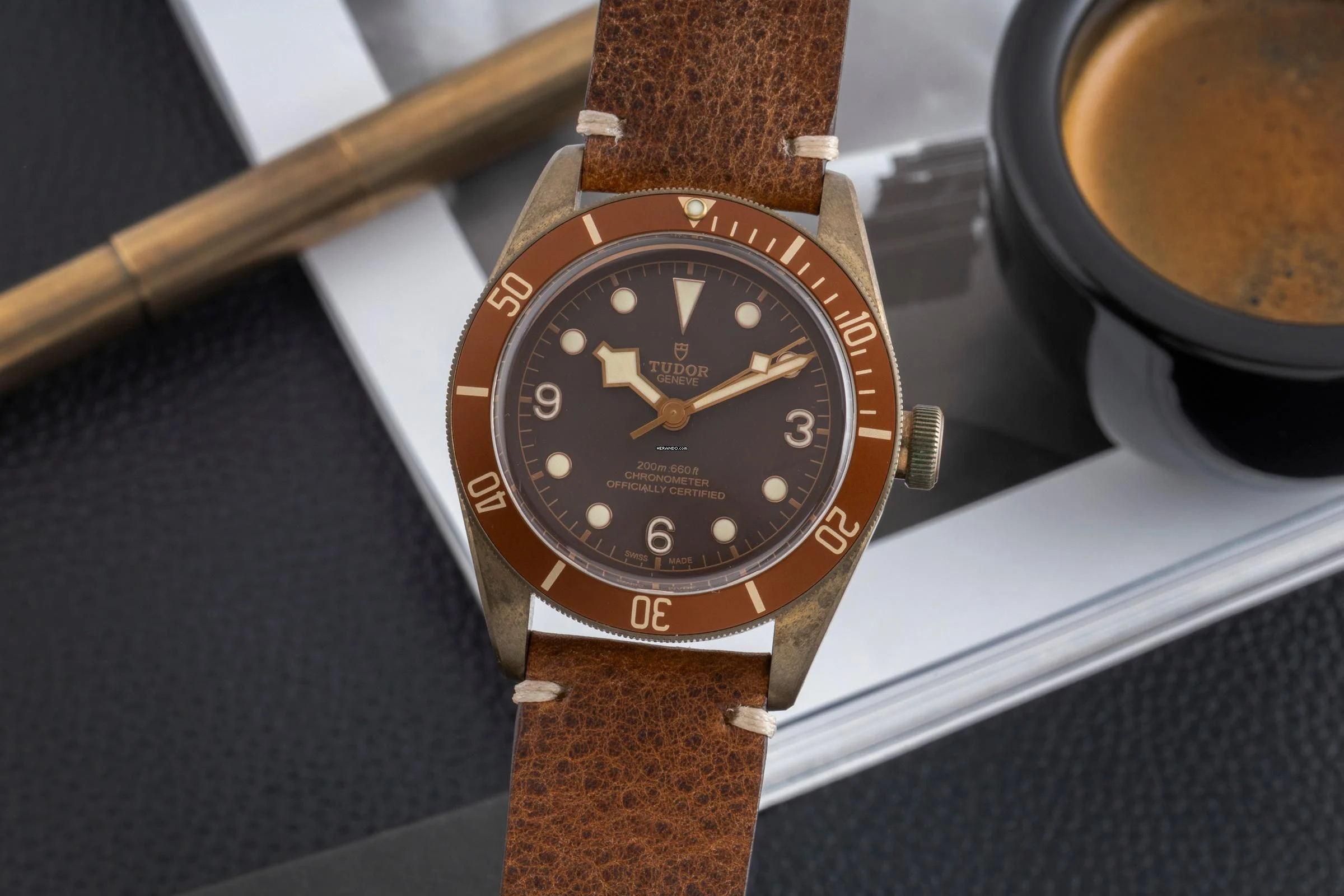 Tudor Black Bay Bronze Automatik Herrenuhr Ref. 79250BM-0001 Papiere 2017