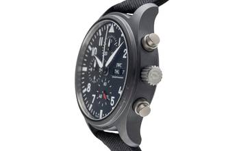 Thumbnail von IWC Fliegeruhr Chronograph Top Gun Pilot´s Watch Chronograph Top Gun Keramik Automatik Ref IW389101 Papers 2019