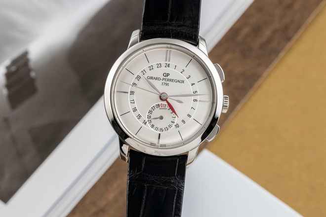 Girard Perregaux 1966 Dual Time Automatik Stahl Ref. 49544-11-132-BB60  