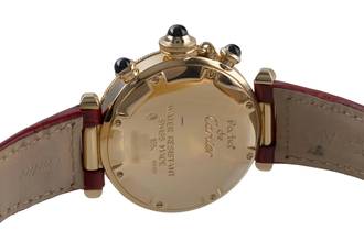 Thumbnail von Cartier Pasha 18K (0,750) Gold Chronograph Datum Damenuhr Ref. W3012051