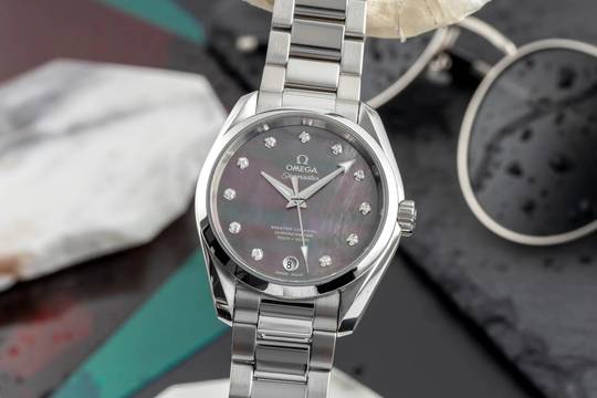  Omega Seamaster Aqua Terra Co-Axial MOP Diamanten Ref. 231.10.39.21.57.001 