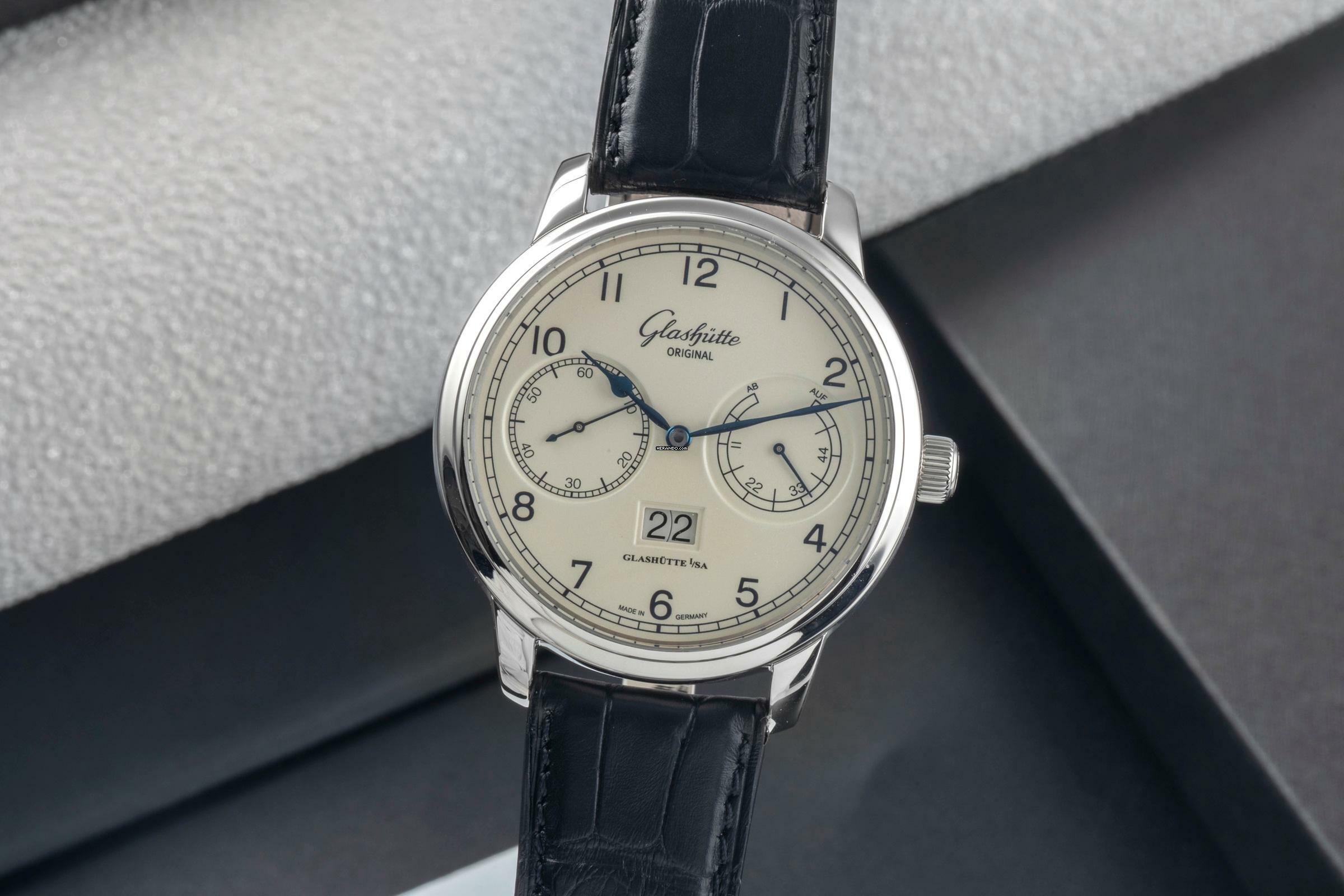 Glashütte Original Senator Observer Automatik Stahl Herren Ref. 100-14-05-02-05
