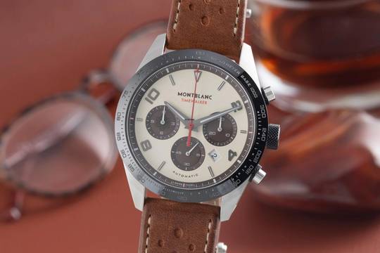  Montblanc Timewalker Cappucino Panda Dial Chronograph Ref. 118491 Limitiert  