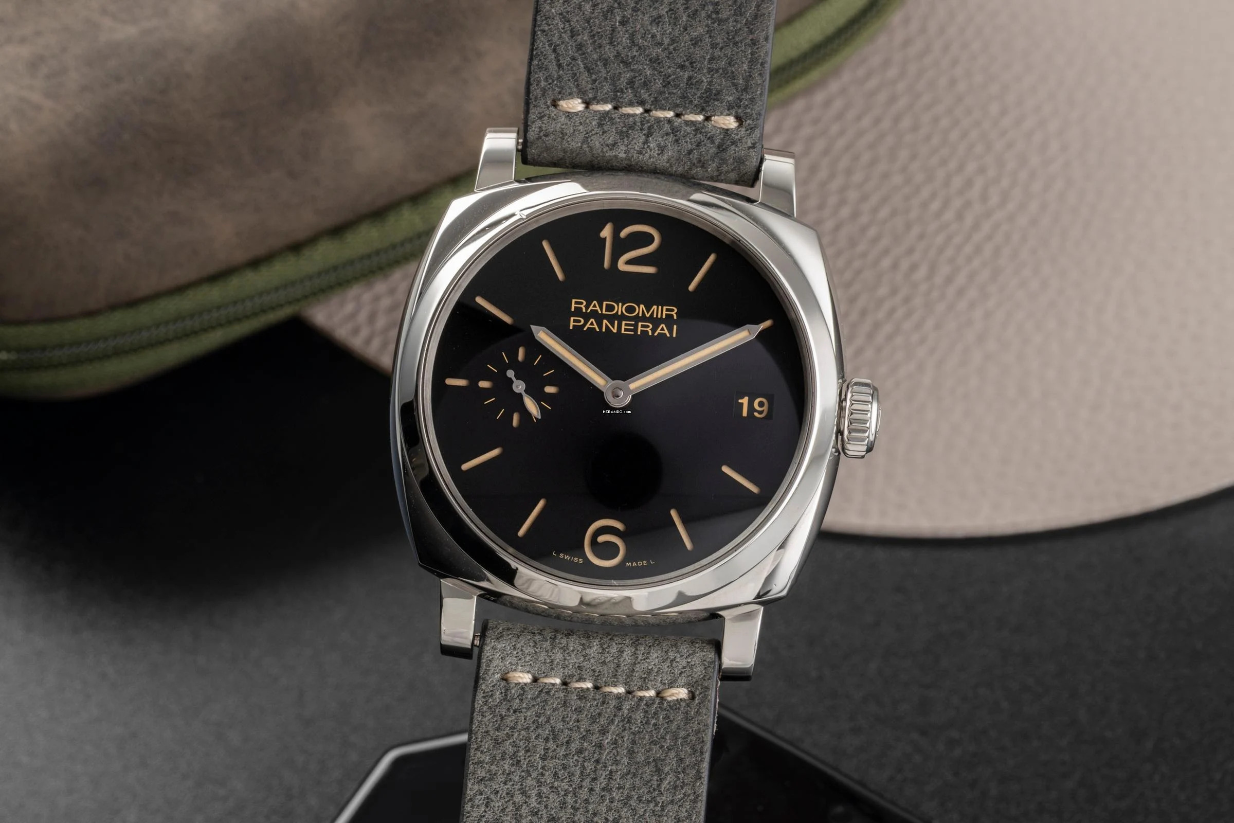 Panerai Radiomir 1940 3 Days Stahl Handaufzug Herrenuhr PAM00514 B&P 2016