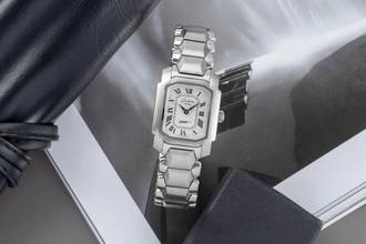 Thumbnail von Glashütte Original Lady Karreé Handaufzug Stahl Ref. 21-01-01-01-04