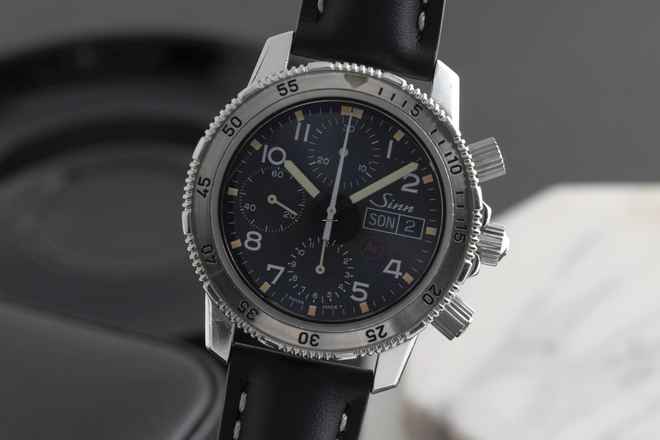  Sinn 203 Fliegerchronograph Stahl Automatik Herrenuhr Ref. 203 ST AR  