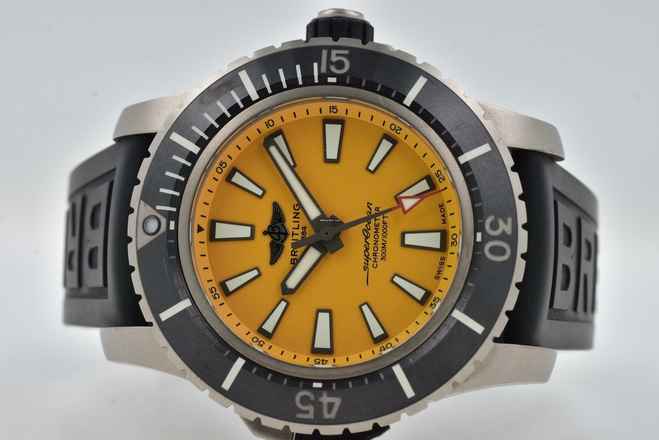  Breitling Superocean 48 Yellow Dial E17369241I1S1 Titanium  