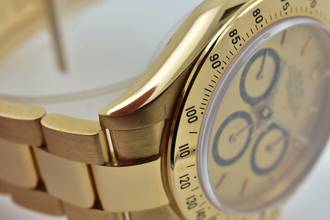 Thumbnail von Rolex Daytona Cosmograph 4 Liner Lines Dial 18k Yellow Gold LC100 Full Set 200er bezel </h1>