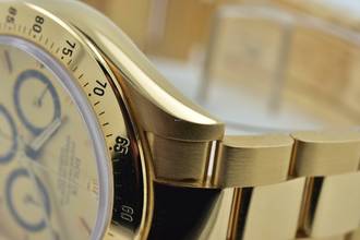 Thumbnail von Rolex Daytona Cosmograph 4 Liner Lines Dial 18k Yellow Gold LC100 Full Set 200er bezel </h1>