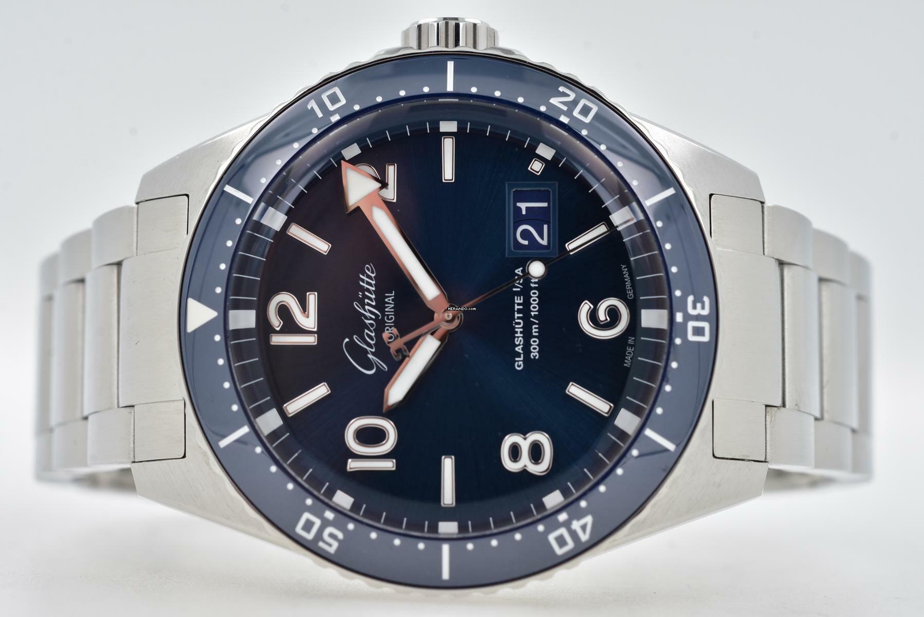 Glashütte Original SeaQ Panoramadatum Big Date 1-36-13-02-81 Blue Dial </h1>