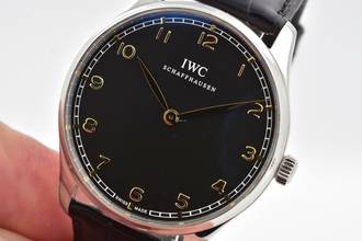Thumbnail von IWC Portugieser Handaufzug Portuguese Manual Wind IW570302 IW5703 Limited Edition Black Dial </h1>