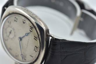 Thumbnail von Longines Vintage Manual Wind WWI Patina 925 Silver </h1>