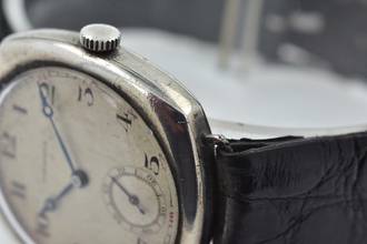 Thumbnail von Longines Vintage Manual Wind WWI Patina 925 Silver </h1>