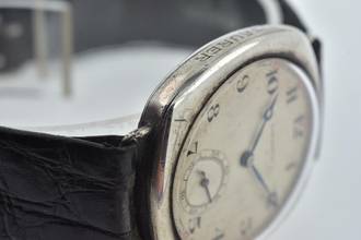 Thumbnail von Longines Vintage Manual Wind WWI Patina 925 Silver </h1>