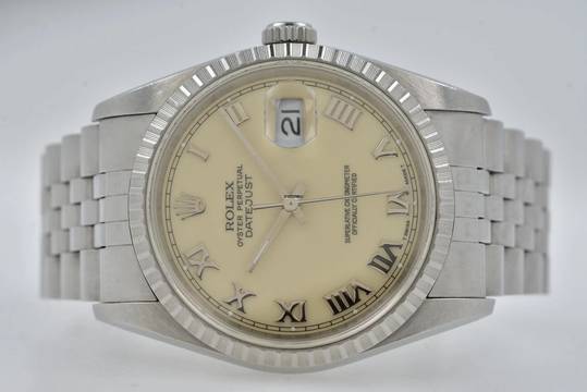 Rolex Datejust 36 Oyster Perpetual Datejust 16220 Cream Dial </h1> 