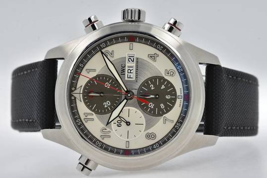  IWC Fliegeruhr Doppelchronograph Spitfire Flieger Double Chronograph Rattrapante IW3718 </h1> 