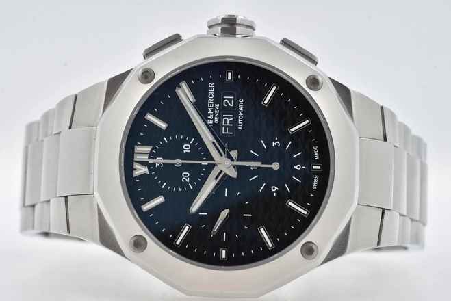  Baume & Mercier Riviera Chronograph M0A10624 Black Dial  