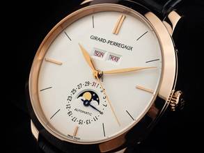 Thumbnail von Girard Perregaux 1966 Mondphase Ref.49535-52-151-BK6A 2019 Full Set Wie Neu Vintage </h1>