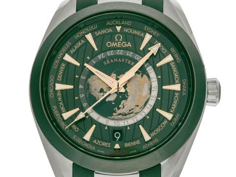  Omega Seamaster Aqua Terra Worldtimer Ref.220.32.43.22.10.001 2024 Full Set Ungetragen 